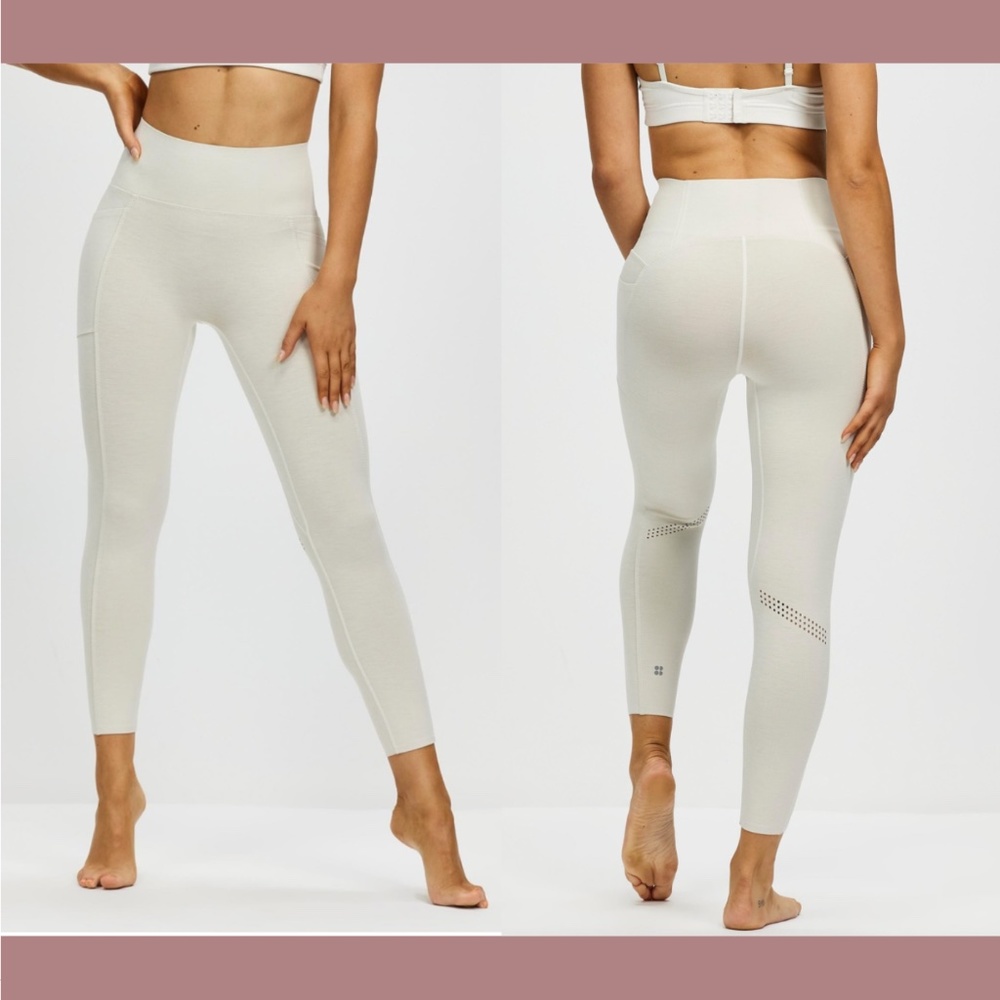 NWD $108 Sweaty Betty [ Small ] Super Sculpt High Waist 7/8 Leggings‎ Beige